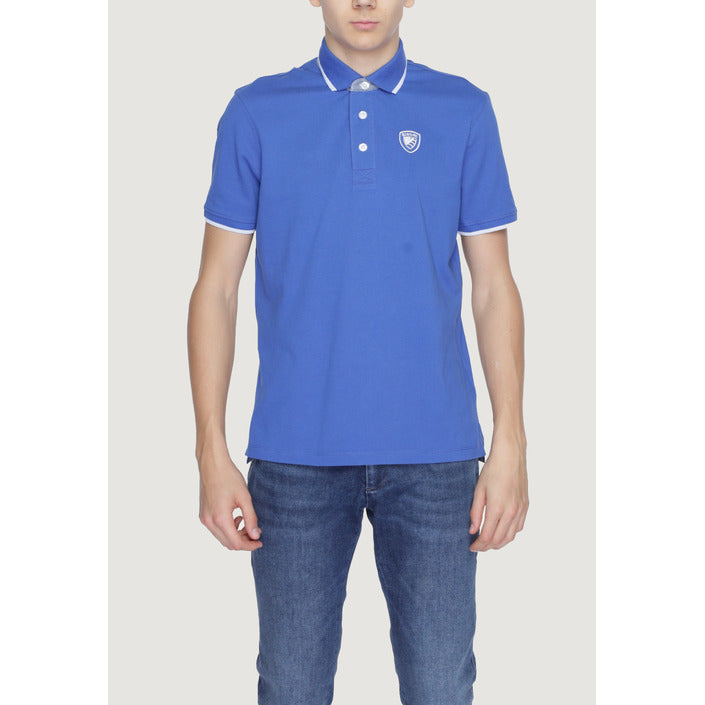 Blauer Polo Herren