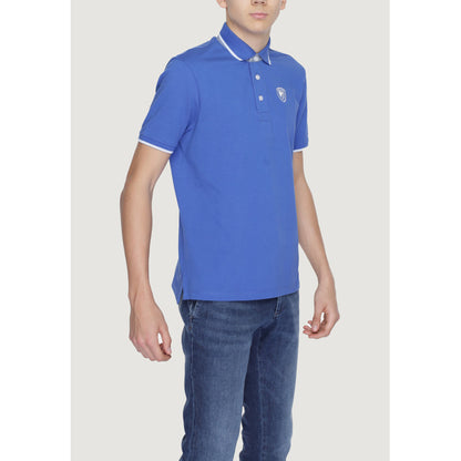 Blauer Polo Herren