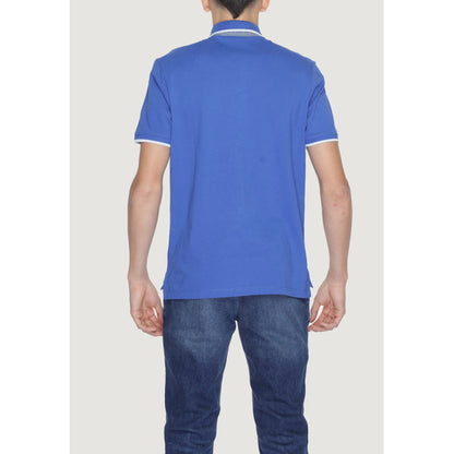 Blauer Polo Herren