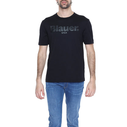 Blauer T-Shirt Herren