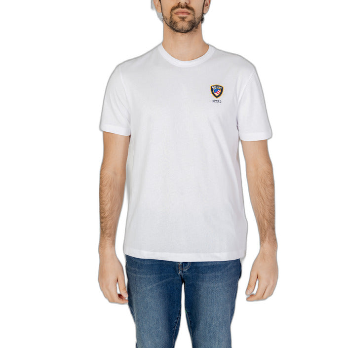 Blauer T-Shirt Herren