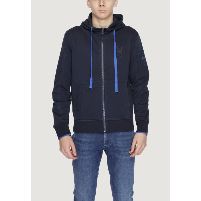 Blauer Fleece Herren