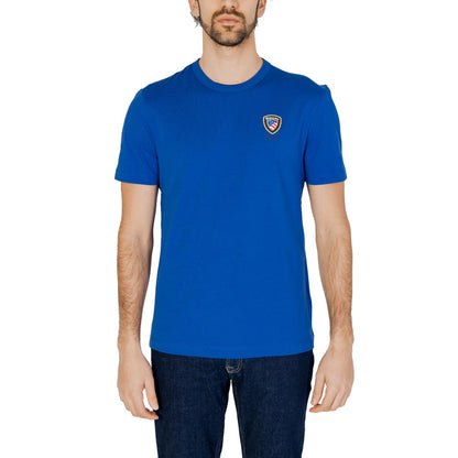 Blauer T-Shirt Herren