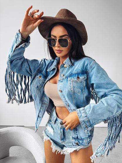 O la voga Sanil Jeans Jacket Western Style