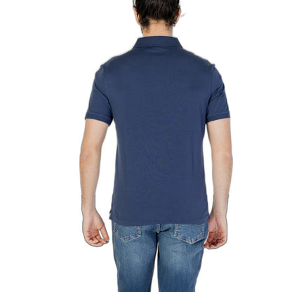 Blauer Polo Herren