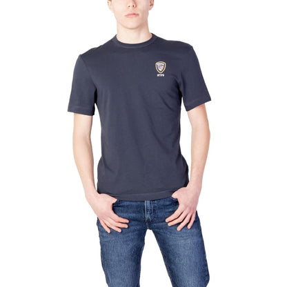 Blauer T-Shirt Herren