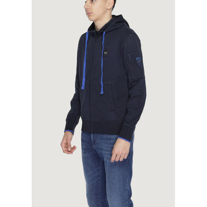 Blauer Fleece Herren