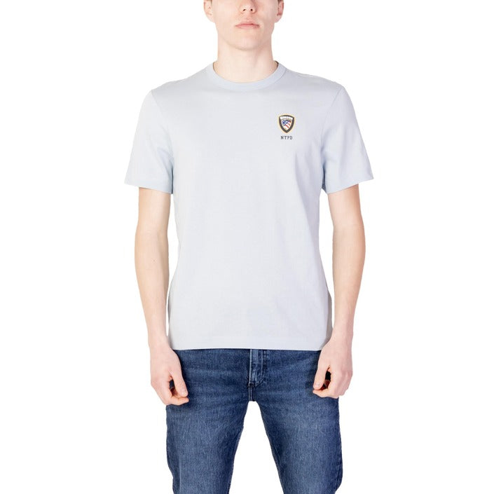 Blauer T-Shirt Herren