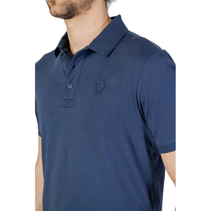 Blauer Polo Herren