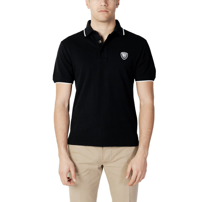 Blauer Polo Herren